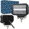 A2ZWORLD Barra Led Fuoristrada, 12V 24V IP67 6000K, 4,7'' 30W 2800LM, Luci DRL Bianco e Frecce Arancione Incorporato, Faro Led Supplementare Omologato E-Mark