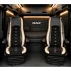Generisch Coprisedili adatti per DAF XF 106 e DAF CF Euro 6 camion 1+1, in pelle/alcantara, colore nero con beige