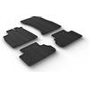 AROBA GL0257 Tappetini in gomma di design compatibili con Audi Q5 & SQ5 FY a partire dal 10.2016> Bordo rialzato 4 pezzi colore nero tappetini auto in gomma su misura