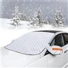 QEEROYO Parasole per Parabrezza Auto Copertura antineve con Cinghia, Parasole per Neve e Ghiaccio, Copri Parabrezza per Auto Inverno, Telo Antigelo per Parabrezzo, per Contro Neve, Ghiaccio, Gelo, 148x 90cm