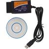 Gurtt Adattatore USB Scanner OBDII con MS CAN, interruttore HS CAN, lettore di codici OBDII Strumento di scansione diagnostica per interfaccia diagnostica auto Guasto automatico