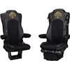 PRESTIGE LINE Coprisedili per Camion in MERCEDES ACTROS MP 4 dal 2011, MP 5 dal 2019 Sedile Passeggero, non Molleggiato Nero - Set coprisedile Resistente, Elegante e Facile da Montare