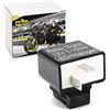 Area1 Indicatore di direzione universale per moto relè digitale per lampadine a LED a incandescenza e alogene, 12 V, 2 pin, 2 poli, indicatore di direzione a LED, elettronico, compatibile con