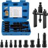 Supaway Set di 10 Estrattore Cuscinetti Interno, Upgrade estrattore Cuscinetti con 7 Ganasce espandibili (8-25 mm) e Estrattore a Due Griffe, Attrezzo per smontaggio Cuscinetti per Bici, Moto, Auto