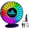 Vuggdt Rgb Rhythm Lampada ambientale, luci per interni auto con pastiglie profumate, luci LED attivate dal suono per auto, giochi, feste