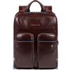 PIQUADRO - Borsa Uomo in Pelle di Alta Qualità - Colore Mogano - Ideale per Lavoro e Viaggio