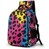 WECECE Zaino Scuola Leopard Motif Bambina 8-12 Anni Borsa Scolastica Colourful Cheetah Alunni 6-10 Anni Cartella Primaria Uso Quotidiano, Bookbag Uso Quotidiano Grande Comodo