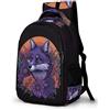 WECECE Zaino Scolastico Fox Motif Alunni 7-11 Anni Borsa Scuola Animal Fox Bambine Scuola Primaria Cartella Scolastica Resistente Impermeabile Tempo Libero Sport Daypack
