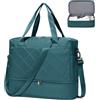 HPLQQ Borsone da Viaggio Donna Bagaglio a Mano Ryanair 40x30x20, Borsa Sportiva Borsone da Palestra con Scomparto per le Scarpe, Borsa da Weekend, Ospedale Parto, Danza,H04-Blu pavone