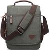 DORRISO Moda Uomo Borsa a Tracolla Elegante Borse Messenger Ventiquattrore 12.9 pollici Laptop Messenger Bag Briefcase Viaggio Causale Lavoro Scuola Uomo Borsa a Tracoll Verde