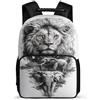 TPISLI School Backpack Lions Zaino Per Laptop Carino Leggero Zainetto Zaino Lion Animal King Bookbag Regali Per Lo Sport Picnic Viaggio