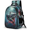 WECECE Zainetto Shark Ragazzi Classe 7-9 Stile Porta del Frigorifero Borsa Scolastica Marine Animal Studentesse 12-15 Anni Cartella Studenti Classe 6-8, School Bag Ritorno Scuola