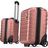 Travely Valigia bagaglio a mano 40x30x20cm - adatta per Ryanair, Lufthansa, Eurowings e co. I Trolley da cabina 26L con rotelle morbide, valigia da cabina