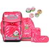 ergobag pack set zaino scolastico ergonomico, zainetto scuola flessibile 6 pezzi prima elementare