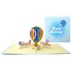 ANEWISH Biglietto d'auguri Pop-up 3D, Biglietto di Mongolfiera, Biglietto di Laurea, Carta Regalo con Busta