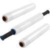 KEILEOHO 3 Rotoli di Pellicola Elastica Trasparente, 38 cm x 150 m, per Imballaggio