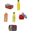 PELLECCHIA 1969 | Set Pranzo Scuola 2 Pezzi | Porta Merenda Scuola con 3 scomparti in Plastica BPA Free e Bottiglia termica in acciaio inossidabile con tappo svitabile 500ml (POKEMON FAN)