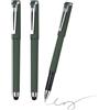 PATIKIL Penna Gel 0.5mm, 3Pc Stylu-Pen 2 In 1 Penna A Sfera Nero Punto Medio Scrittura Fluida Asciugatura Rapida Per Touchscreen Articoli Ufficio Appunti Riunione, Verde