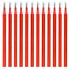 Zerabidpro Nuove ricariche sostitutive cancellabili compatibili con Pilot FriXion Ball & Clicker, [set di 12], Ricariche Roller con Inchiostro Termosensibile, Lunghezza di Scrittura 400m, (rosso, 0.7mm)