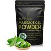 EROTICGEL Polvere Gel Massaggio Nuru Giapponese Matsuri 500g, Richiudibile, 50L | Alghe e tè verde, made in Japan. Vegano, senza profumo, a base d'acqua, non appiccicoso. Professionale, resa 50 litri