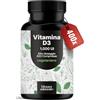 Bloom Naturals Beauty Supplements Vitamin D3 1000 UI, 400 Compresse Vegetariane, Prodotta in Germania