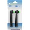 lrgnixs 2 spazzole interdentali per Oral B (nero) | Compatibili con spazzolini elettrici Braun, spazzole di ricambio interdentali per spazi interdentali