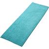Decomira Tappeto Bagno Antiscivolo in Ciniglia | Tappetino bagno super assorbente, lavabile in lavatrice | Per il bagno, la doccia, la vasca da bagno o come tappetino WC | Turchese - 50x150 cm