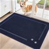 BEQHAUSE Zerbino per interni, 80 x 120 cm, lavabile, per porta anteriore e posteriore, ingresso, corridoio, colore: blu arina