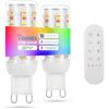 I-SHUNFA Lampadine G9 RGBCW LED con Telecomando e Controllo APP,2 Pack