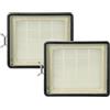 vhbw 2x filtro compatibile con Lux Intelligence Serie S115 aspirapolvere - filtro HEPA post-motore bianco/grigio