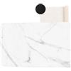 Daletu Tappeto Bagno Assorbente Diatomite 60x 40 cm - Tappetino Bagno Antiscivolo - Tappeto Doccia Super Assorbente - Stone Bath Mat - Tappetino da Bagno in Pietra (Bianco)