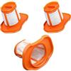 MEZOKUCEL 3 pezzi Filtro Accessori per Aspirapolvere Black Decker Dustbuster BHHV320B BHHV320J BHHV520BFP BHHV520BFP BHHV520BT BHHV520JF Filtri di Ricambios Accessorio Parti Ricambi lavabile (colore arancione)