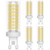 Linqzxz G9 LED-Einbauleuchte, 3000K caldo bianco, 12W corrispondente a 90W halogen, base bipin, per uso domestico e ufficio, non regolabile, 5 pezzi
