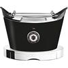 BUGATTI, Volo, Tostapane Elettronico, 4 Funzioni, 6 Livelli di Tostatura, Design innovativo, Corpo in Acciaio Inox, Pinze per Toast e Pane non incluse, Potenza 930 W (Nero Opaco)