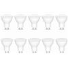 Caldarax Lampadine LED GU10 Luce Bianca Calda 2700K, 7W LED Lampadina GU10 Equivalente 50W Lampada Alogena, 600LM Faretto LED Gu10, Angolo del Fascio di 120°, Non Dimmerabile, 10 Pezzi