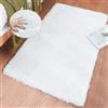 ORINOVA Tappeto Camera da Letto Bianco 60x90 cm Salotto Morbido Piccolo Tappeto Moderno Lavabile Rettangolare