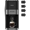 Cecotec Macchina per Caffè Espresso - Macchina Caffè a Capsule Freestyle Compact Dark. Potenza 1200W, Pompa 20Bar, Compatibile con Dolce Gusto, Nespresso e Altro, Serbatoio da 700 ml, Design Elegante