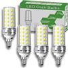 JIUYUAN Lampadina LED E14, 7W (Equivalenti a 80W) 6000K Luce Bianco Freddo 1050 Lumen, Lampadine E14 LED Non Dimmerabile, Pacco da 4