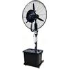 Lsoiup 42L Ventilatore a Nebbia Industriale - 3 Velocità Regolabili, Oscillazione 90°, Altezza Ajustabile 160-200cm, Raffreddatore per Esterno/Interno, Terrazza, Garage, Serra(⌀81cm)