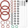 Ancable Set di 40 guarnizioni O-ring con spazzole per la pulizia, kit di manutenzione, anello di tenuta compatibile con macchine da caffè automatiche DeLonghi ESAM/ECAM/ETAM, per unità di erogazione