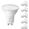 Lighting EVER Lepro Lampadina LED GU10 Classe A 590lm 2700K 5 Pezzi