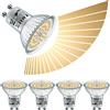 EACLL Lampadine LED GU10 6W Dimmerabile in modo continuo, Pacco da 4, Equivalente a Lampade Alogena 80W, 585 lumen 3000K Luce Bianco Caldo, Faretti AC 230V senza Sfarfallio, Angolo a Fascio 120° Spot