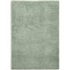 Pierre Tappeti Tappeto FEEL VERDE tinta unita moderno, pelo morbido resistente e lavabile in lavatrice cm.60x115 passatoia
