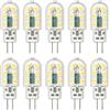 Klighten G4 LED Lampadina, 10 Pezzi 3W G4 Lampada, AC/DC 12V Lampadina, 3W Equivalenti a 25W Lampada Alogena, Bianco Freddo 6000K