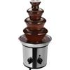 meiliwmlo Fontana di cioccolato elettrico in acciaio inox grande fonduta di cioccolato macchina per fusione di cioccolato elettrico cioccolato setoso Design delicato Prestazioni stabili Adatto per caffè