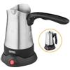 TZS First Austria caffettiera turca elettrica 0,3L, 800W, moka, espresso e bollitore, acciaio inox, manico pieghevole, casa, ufficio, viaggio