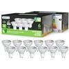sailsco Classe A Lampadine GU10 LED Spot,1.9W (Equivalenti a 50W),345 Lumen,2700K Bianco Caldo,Risparmio Energetico LED GU10,Lunga Durata,Basso Consumo,36° Angolo del Fascio,Non Dimmerabile,12 Pezzi