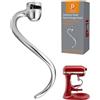 PQPO Gancio di ricambio per impasto a spirale in acciaio inox da 6 qt, per mixer Kitchen Aid 5Plus e 6QT, compatibile con accessori per utensili da cucina