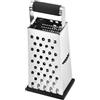 MuchLuckystar Grattugia a scatola in acciaio inox, 4 lati, grattugia per verdure con manico, multiuso, per tagliare formaggio e verdure (foro singolo)