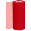 EUBSWA Rotolo di Tessuto in Tulle Rosso, 30 cm x 91,5 m Tulle Rotolo Matrimonio per Compleanni e Matrimoni, Decorazione Fai da Te, Tutù, Gonna, Decorazione da Tavolo, Confezione Regalo